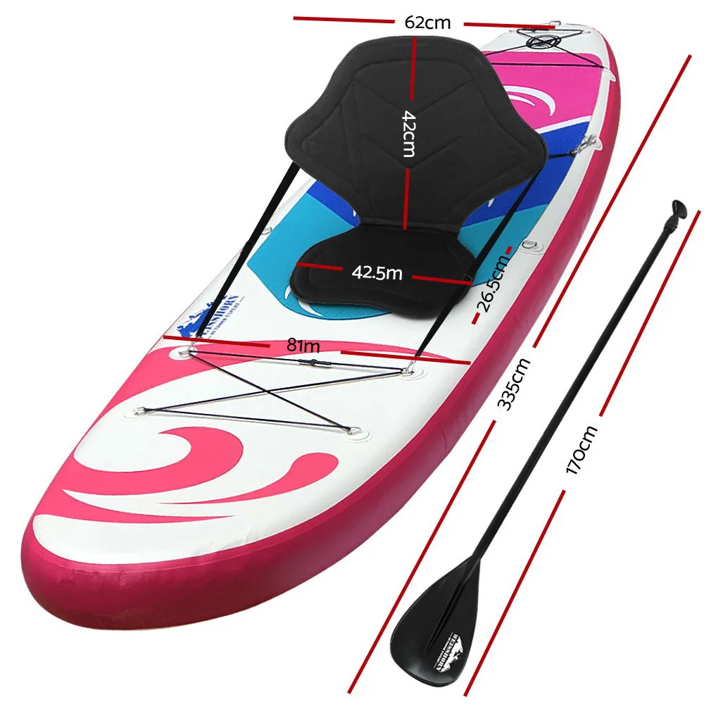 11ft Inflatable SUP Paddleboard Kayak with Paddle Weisshorn