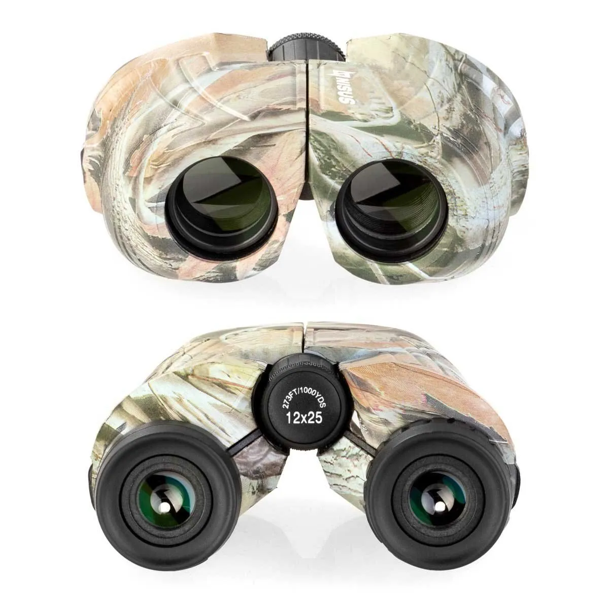 12x25 Large Hunting Compact Camo Binocular