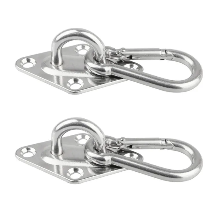 2 PCS 8mm 316 Stainless Steel Sand Bag Ceiling Hook Heavy Duty Swing Hangers