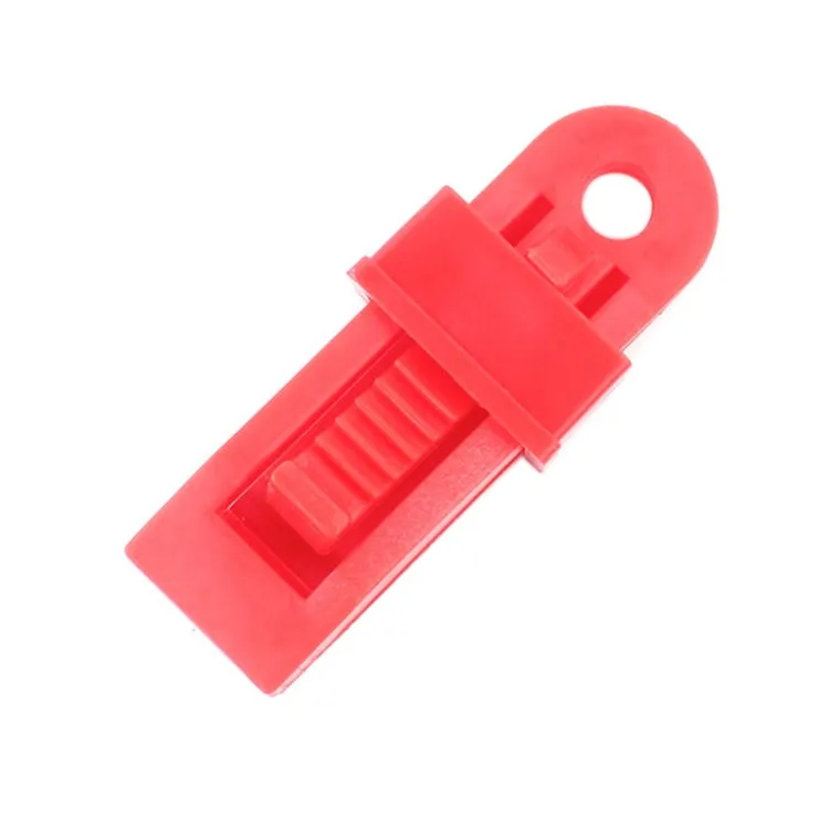 20 PCS Outdoor Tent Awnings Windproof Fixing Clip Multifunctional Wind Rope Buckle (Red)