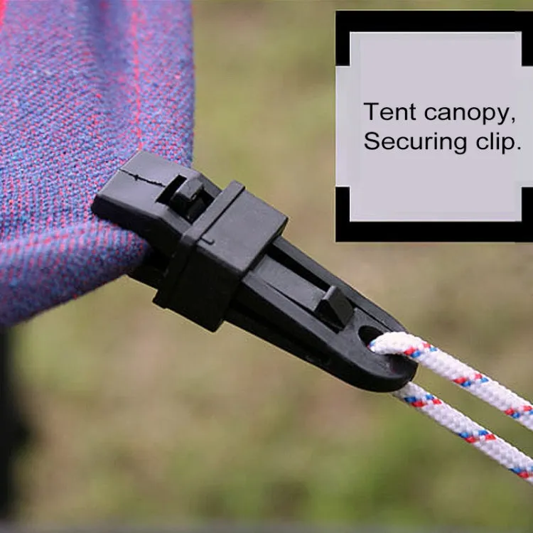 20 PCS Outdoor Tent Awnings Windproof Fixing Clip Multifunctional Wind Rope Buckle (Red)