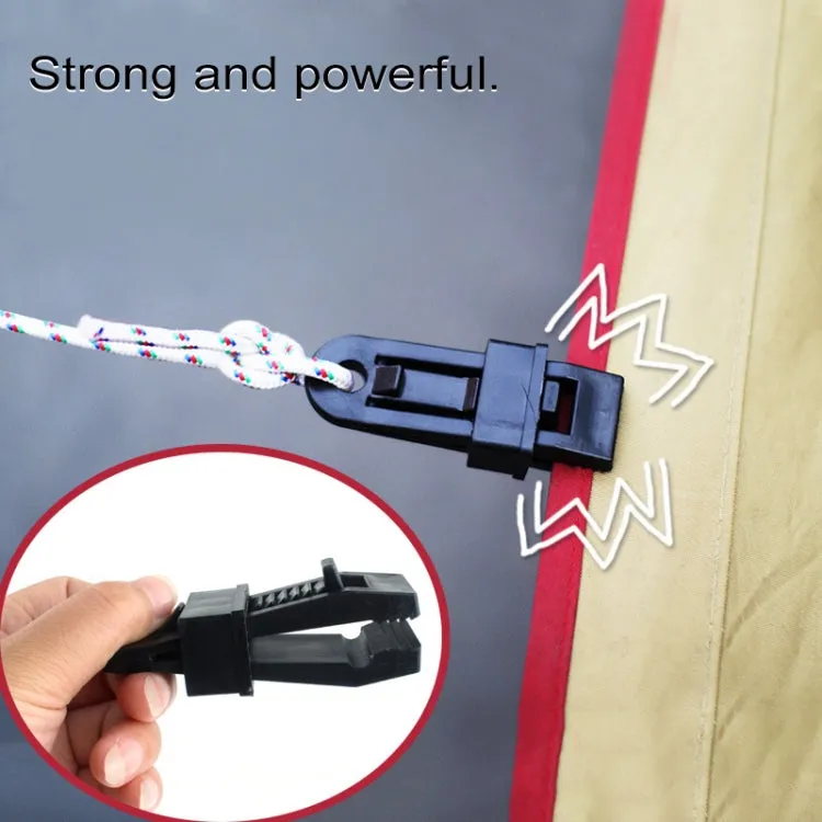 20 PCS Outdoor Tent Awnings Windproof Fixing Clip Multifunctional Wind Rope Buckle (Red)