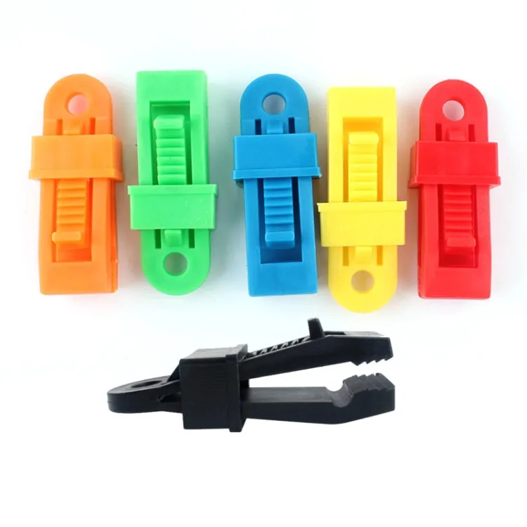 20 PCS Outdoor Tent Awnings Windproof Fixing Clip Multifunctional Wind Rope Buckle (Yellow)