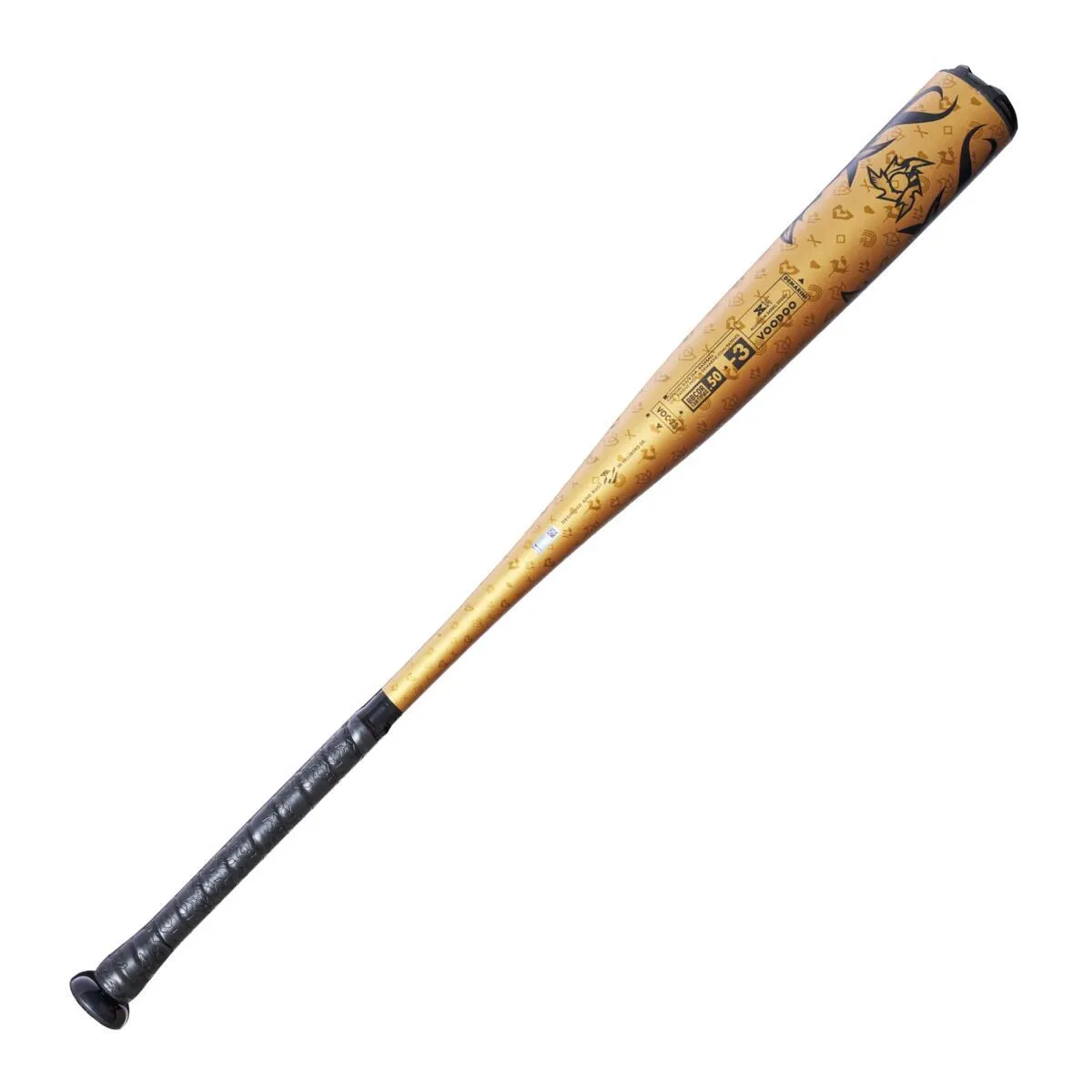 2023 DeMarini Voodoo One Gold BBCOR (-3) Baseball Bat: WBD2352010