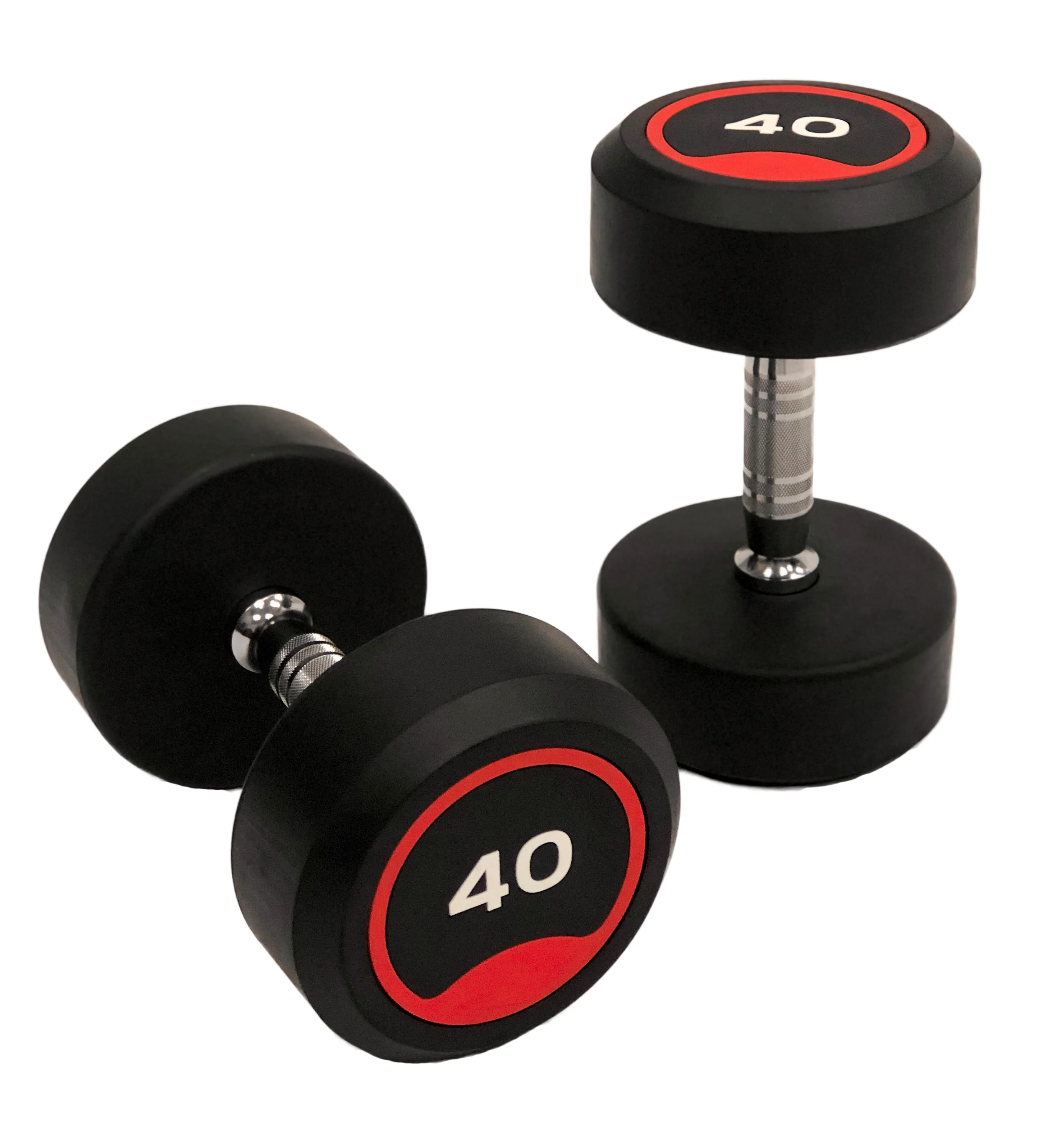 5LB-100LB Pro Style Rubber Dumbbell Set