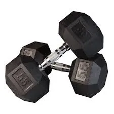 5LB-75LB Rubber Hexagon Dumbbells