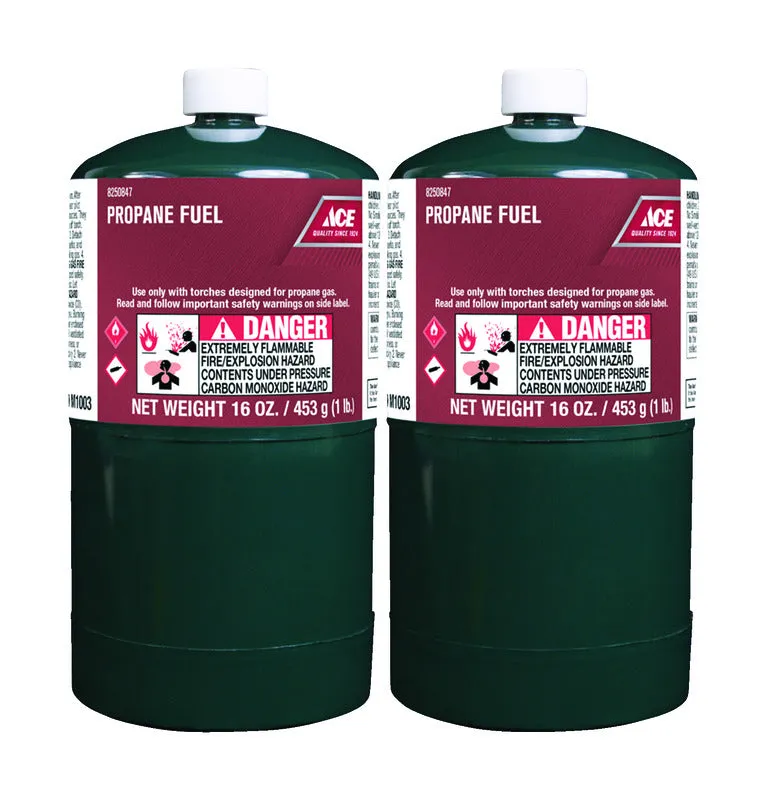 Ace 16 oz Steel Propane Fuel Cylinder