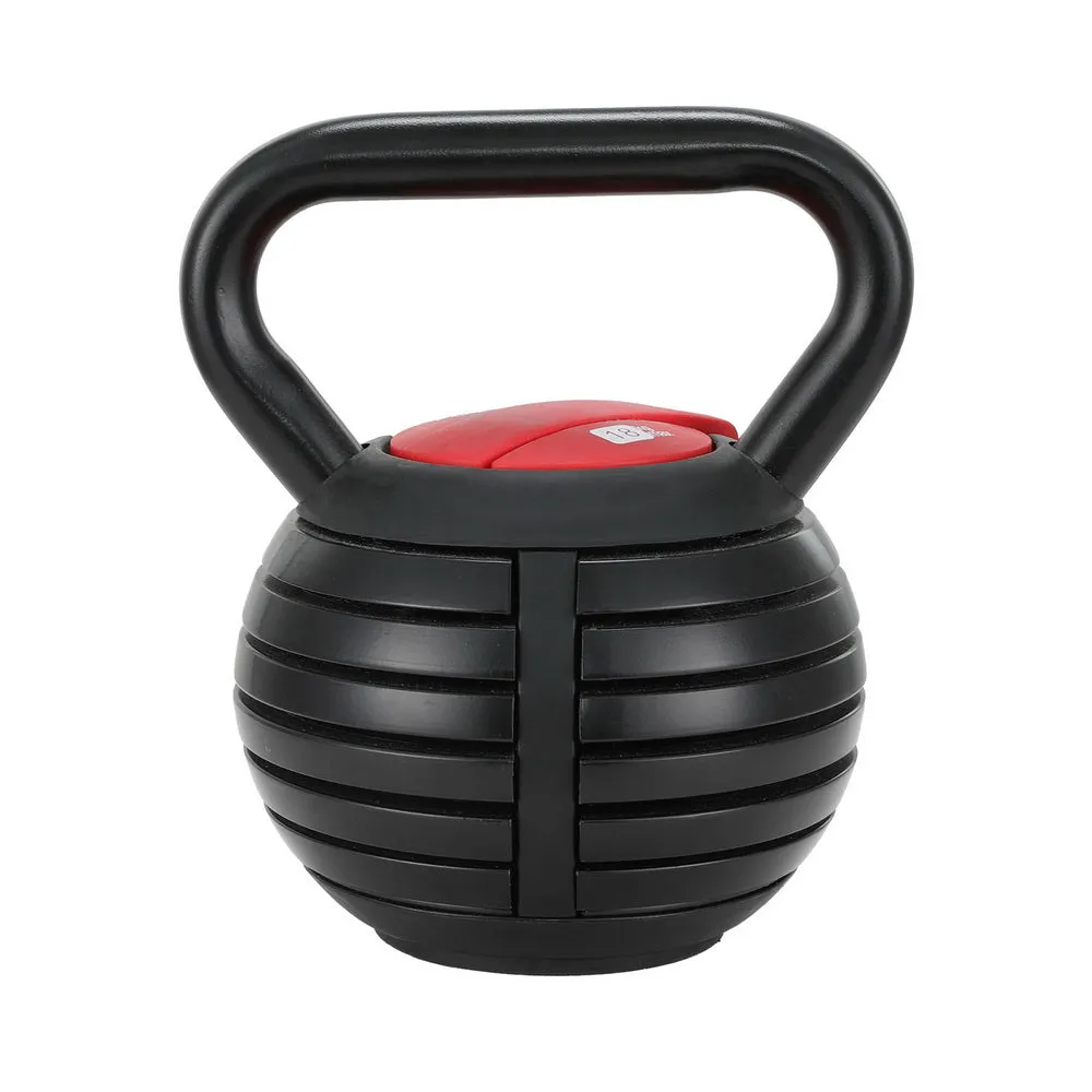 Adjustable Cast Iron Kettlebell Set 18kg, Oversized Handle - Everfit