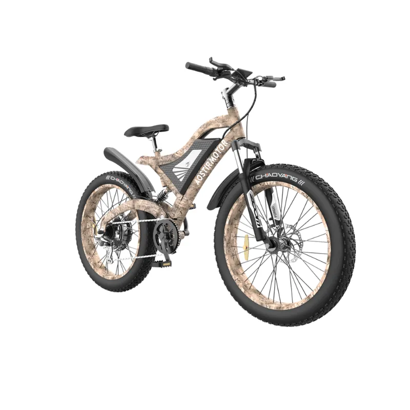 AOSTIRMOTOR S18 Snakeskin Grain Electric Mountain Bike, 48V/15Ah, 1500W