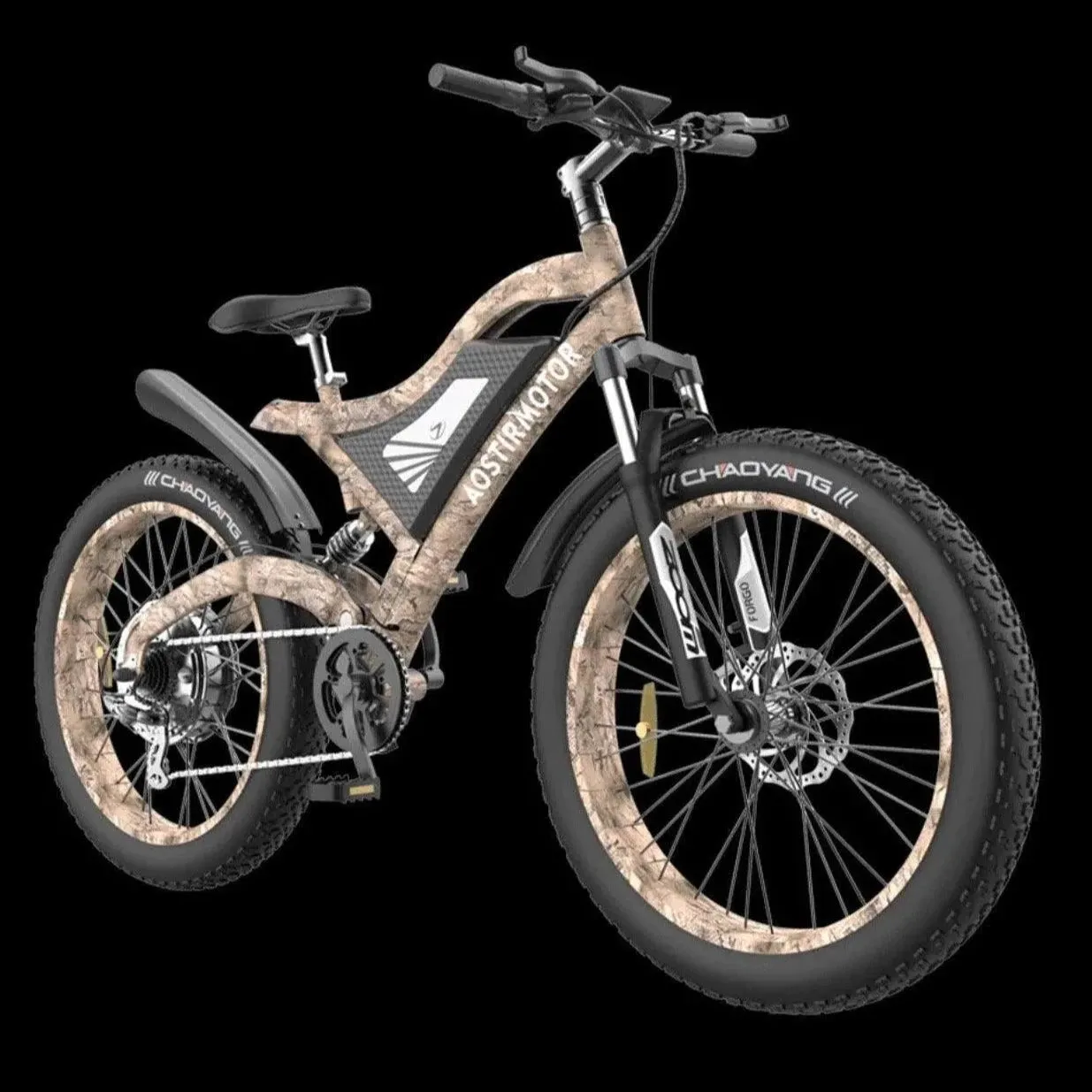 AOSTIRMOTOR|S18 Snakeskin Grain-1500W All Terrain Electric Mountain Bike