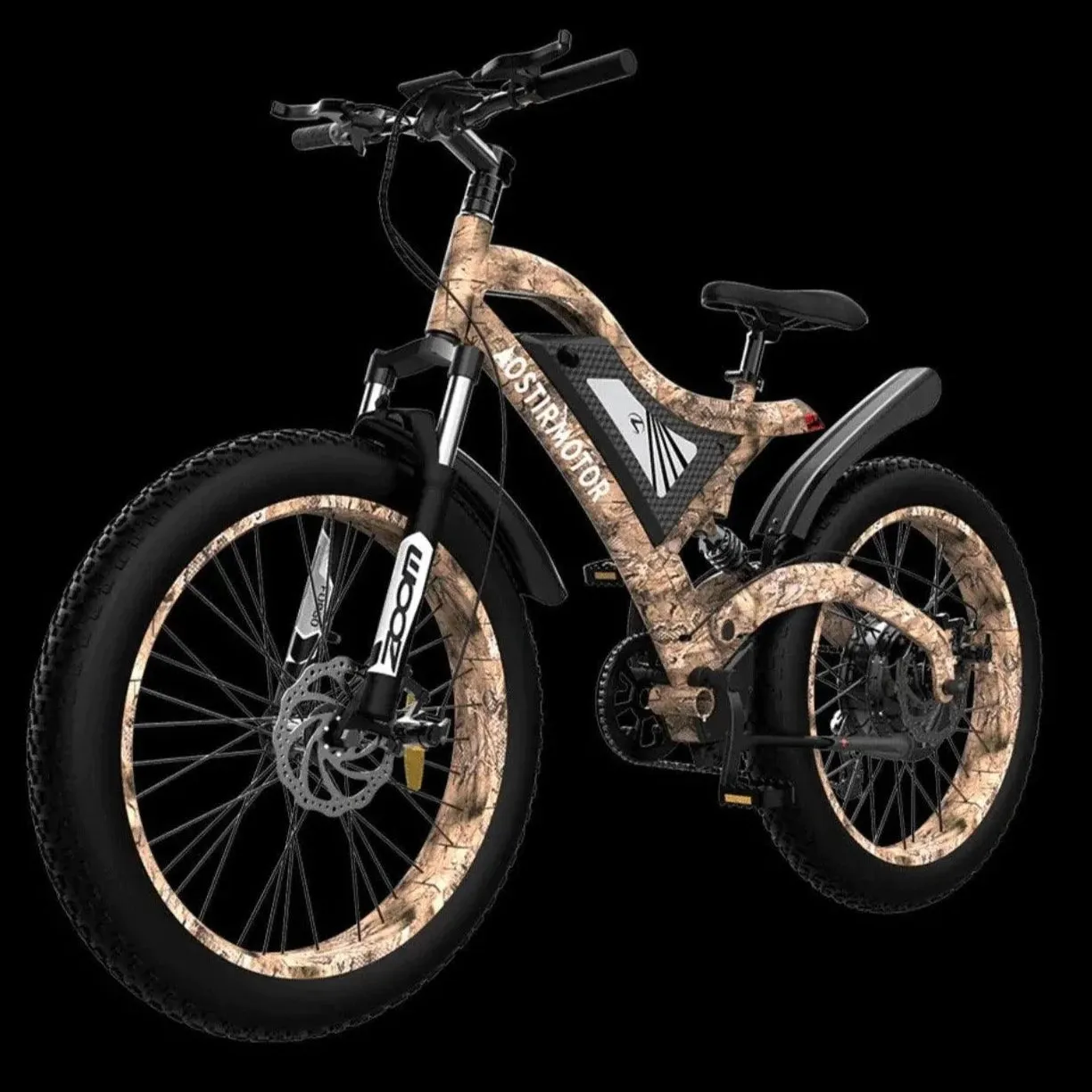 AOSTIRMOTOR|S18 Snakeskin Grain-1500W All Terrain Electric Mountain Bike