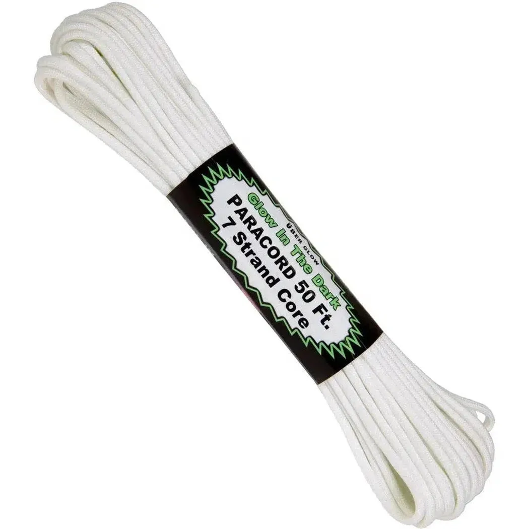 Atwood Rope Glow in the Dark - Paracord - 4MM X 50 FT