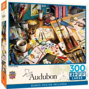 Audubon - Creative Birding 300 Piece EZ Grip Jigsaw Puzzle