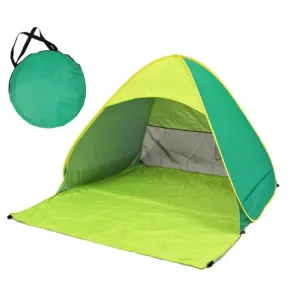 Automatic Instant Pop Up Tent Potable Beach Tent，Size:  200x165x130cm(Green)