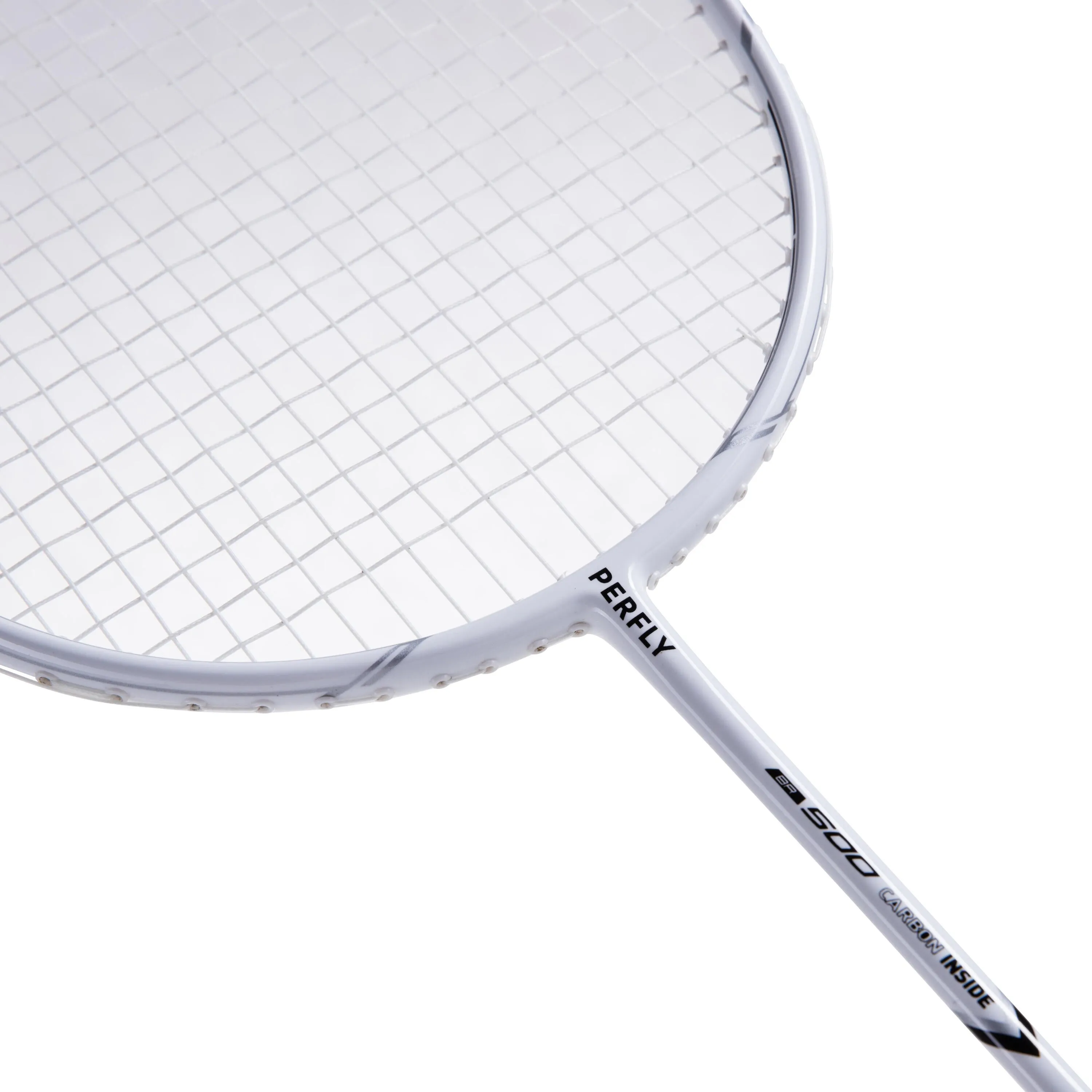 Badminton racket BR 500 adult white PERFLY, white