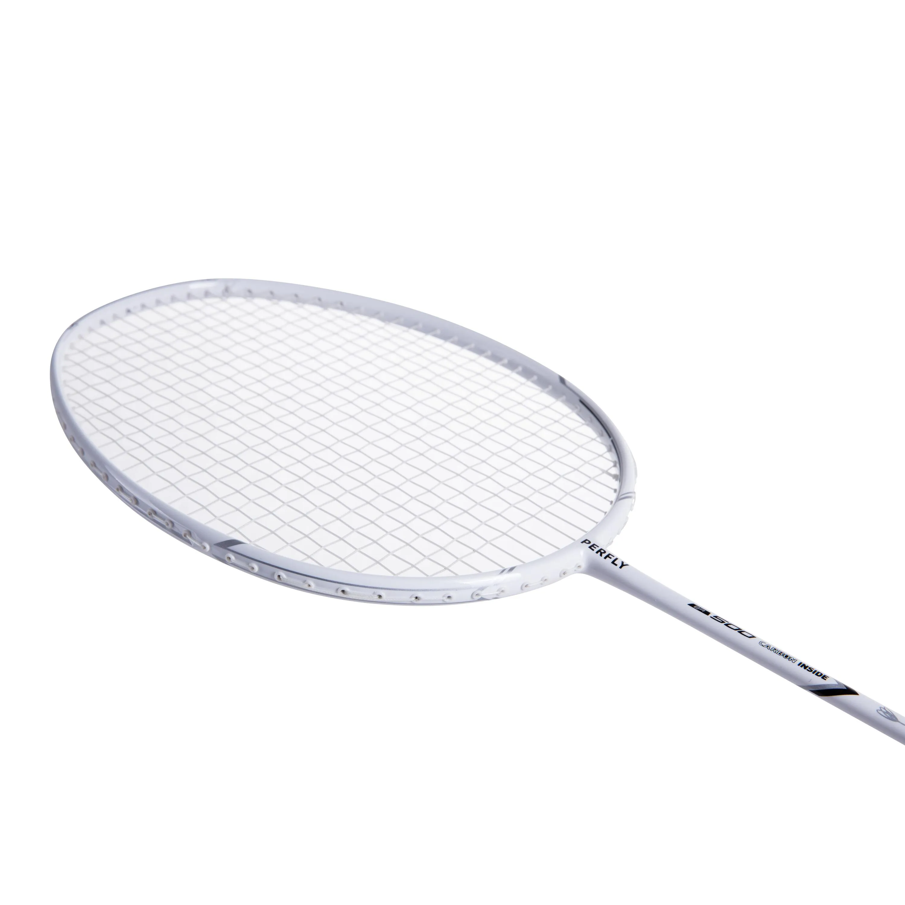 Badminton racket BR 500 adult white PERFLY, white