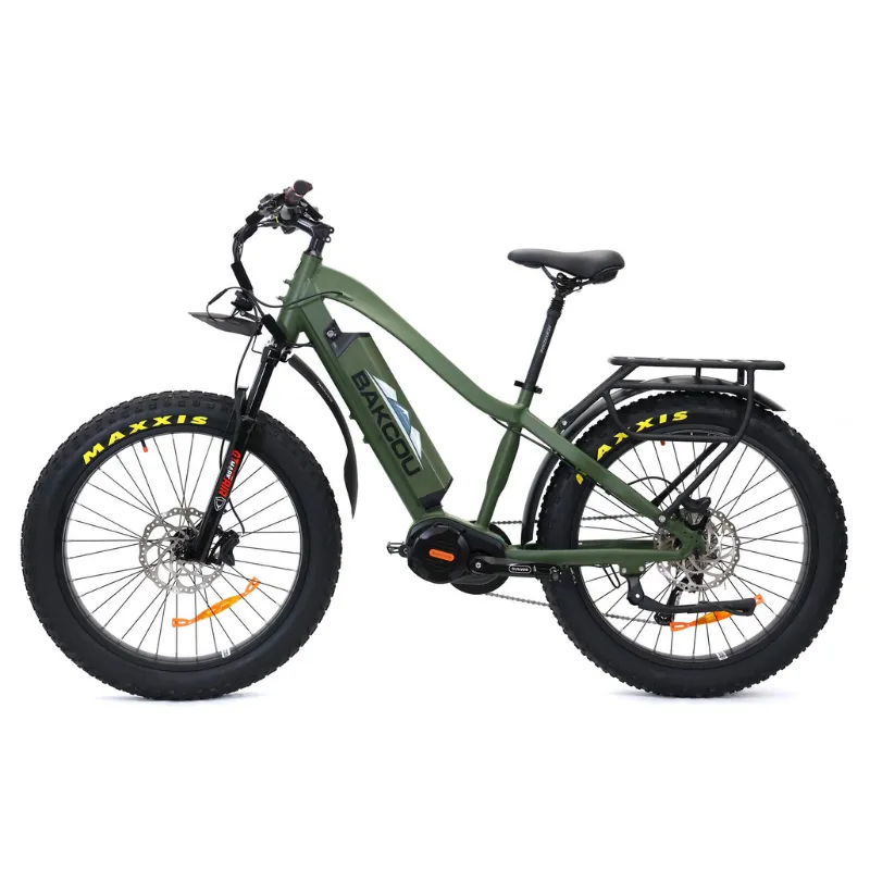 Bakcou Mule Mid-Drive Fat Tire Electric Bike, 1000W