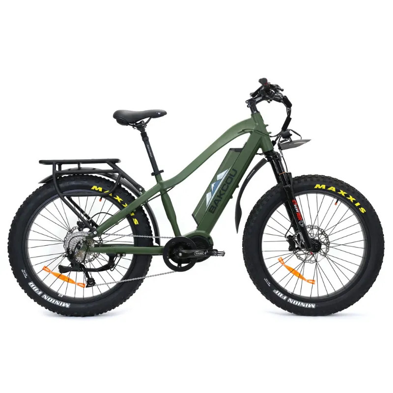 Bakcou Mule Mid-Drive Fat Tire Electric Bike, 1000W