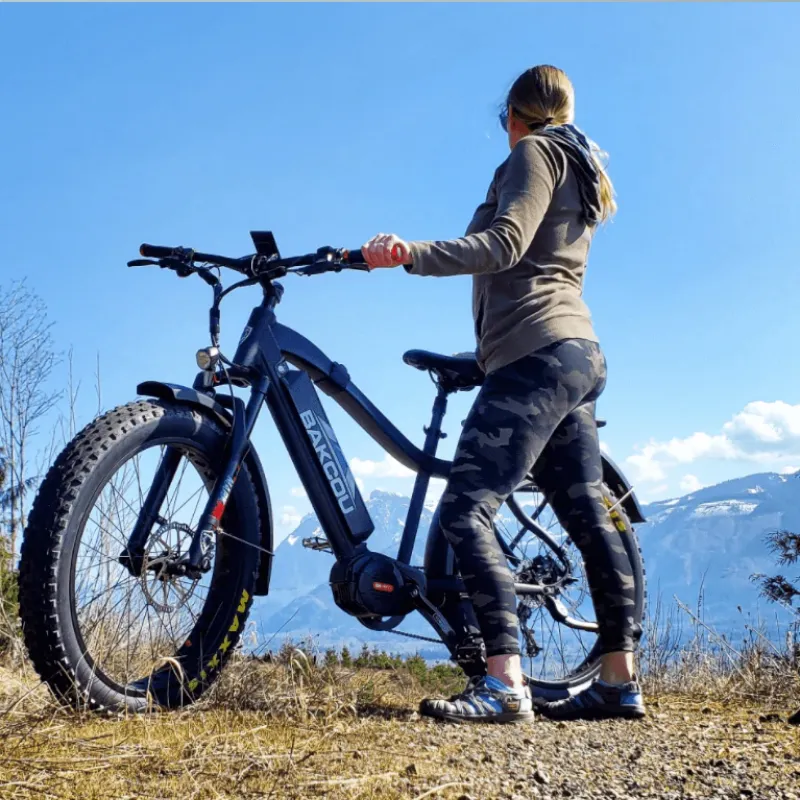 Bakcou Mule Mid-Drive Fat Tire Electric Bike, 1000W