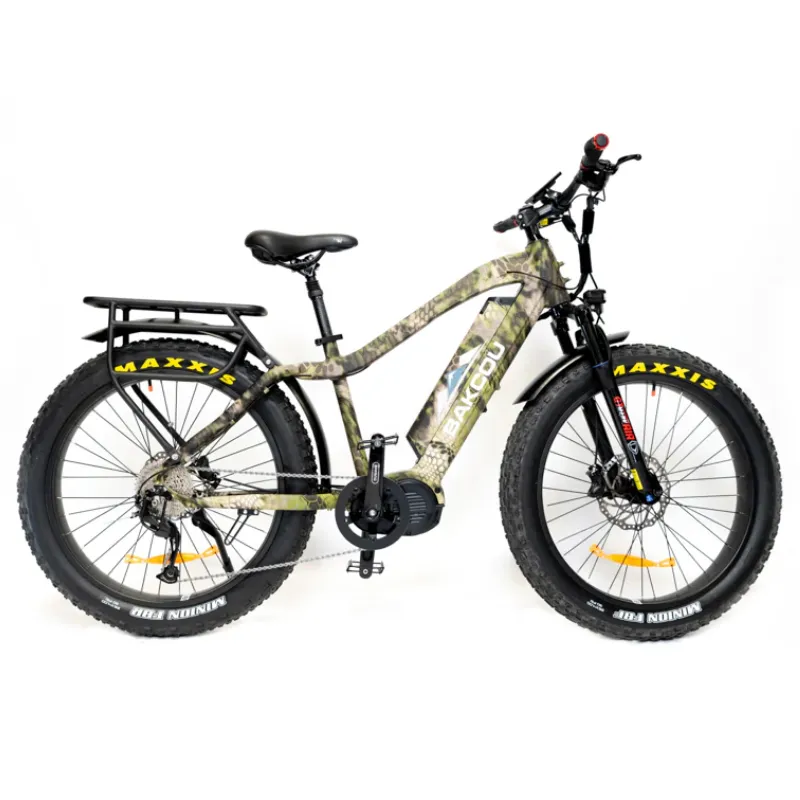 Bakcou Mule Mid-Drive Fat Tire Electric Bike, 1000W