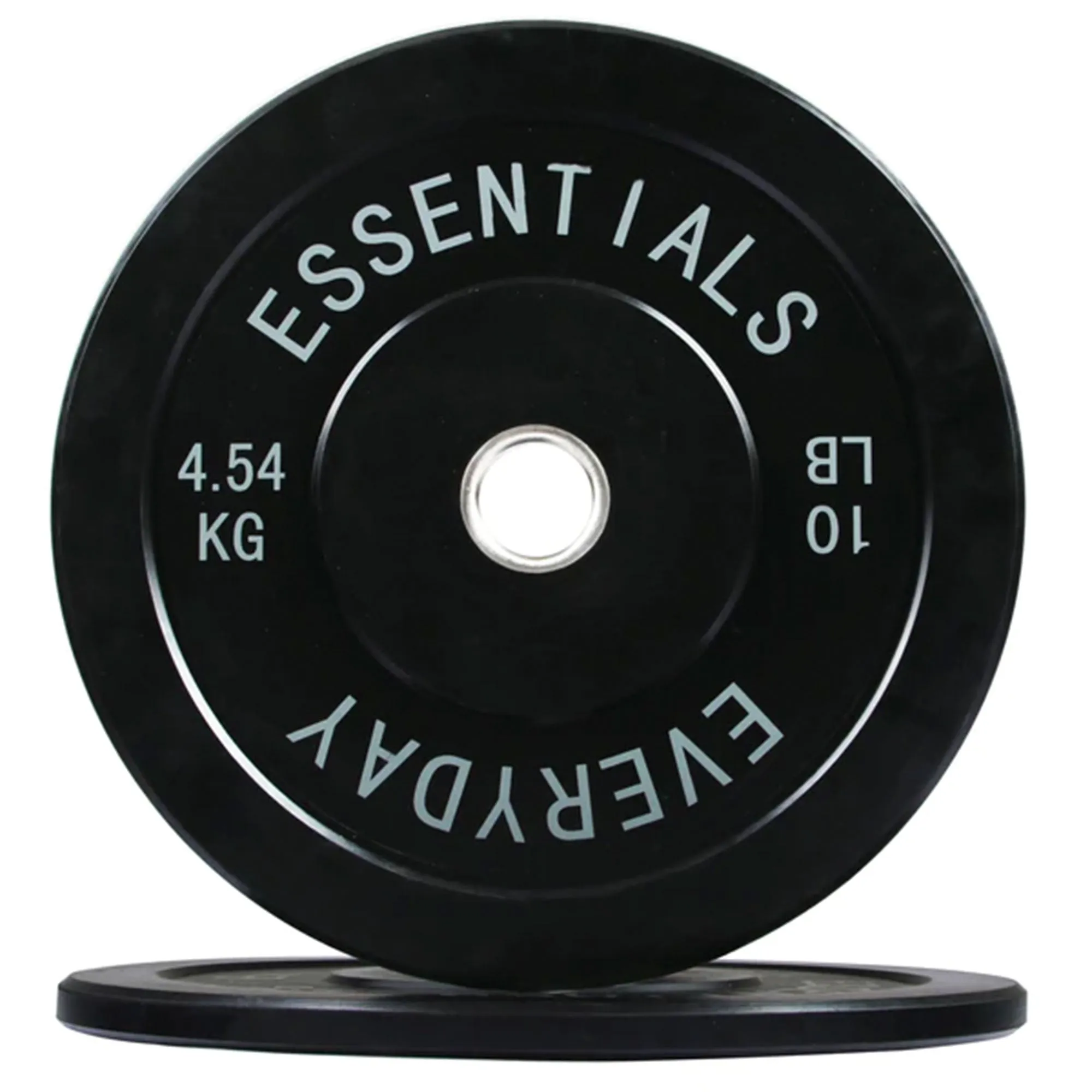 BalanceFrom Everyday Essentials 10 Pound Olympic Weight Plate, 1 Pair, Black