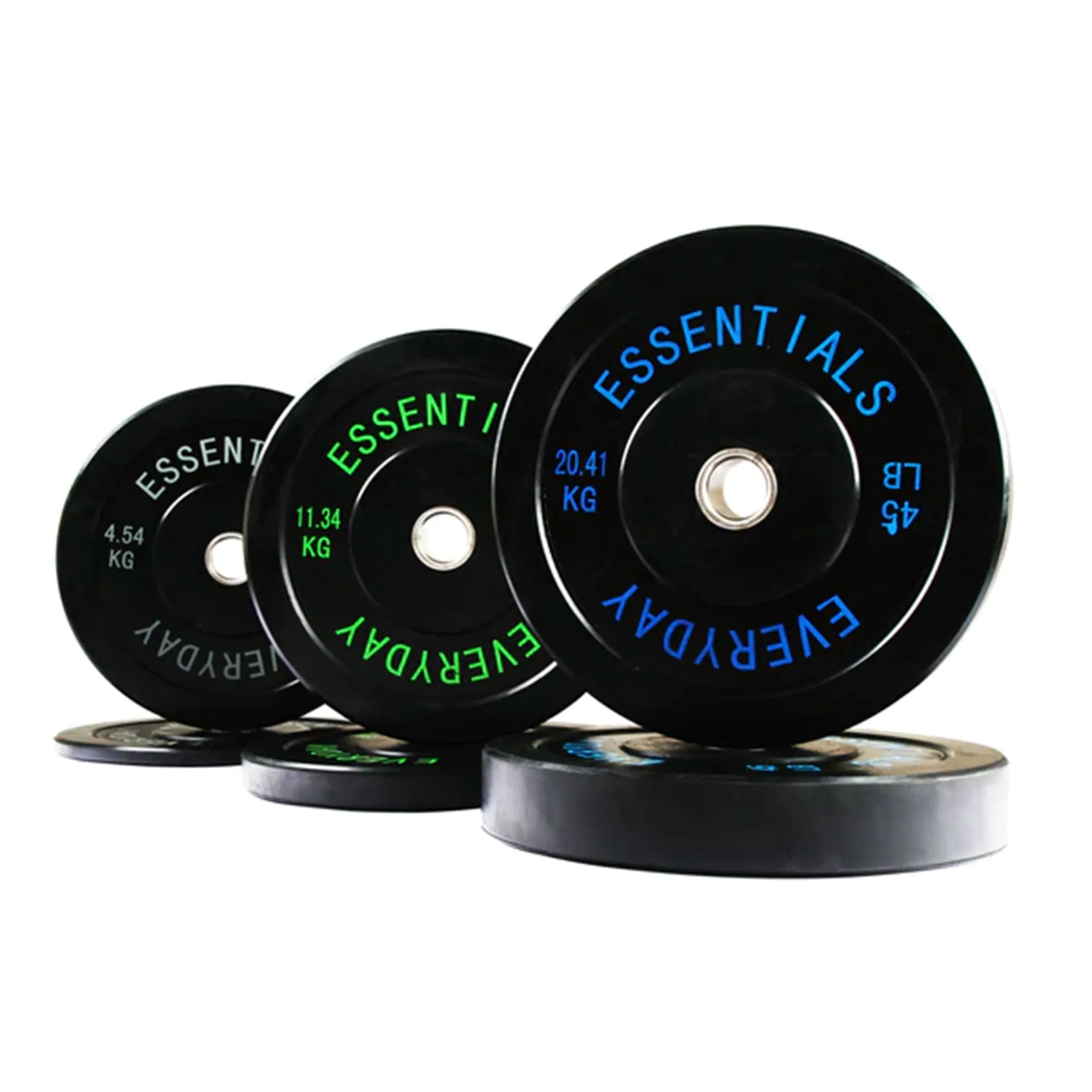 BalanceFrom Everyday Essentials 10 Pound Olympic Weight Plate, 1 Pair, Black