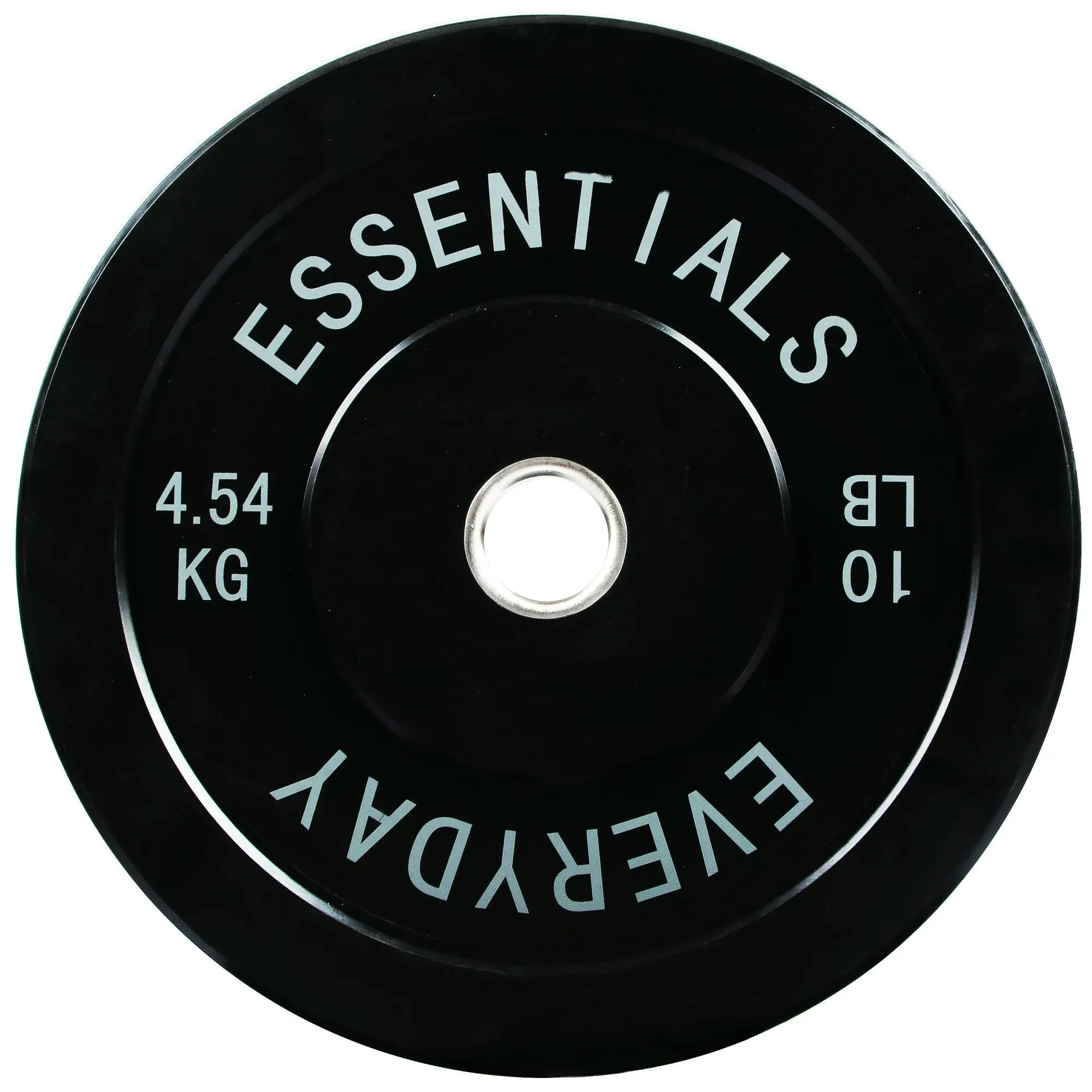 BalanceFrom Everyday Essentials 10 Pound Olympic Weight Plate, 1 Pair, Black