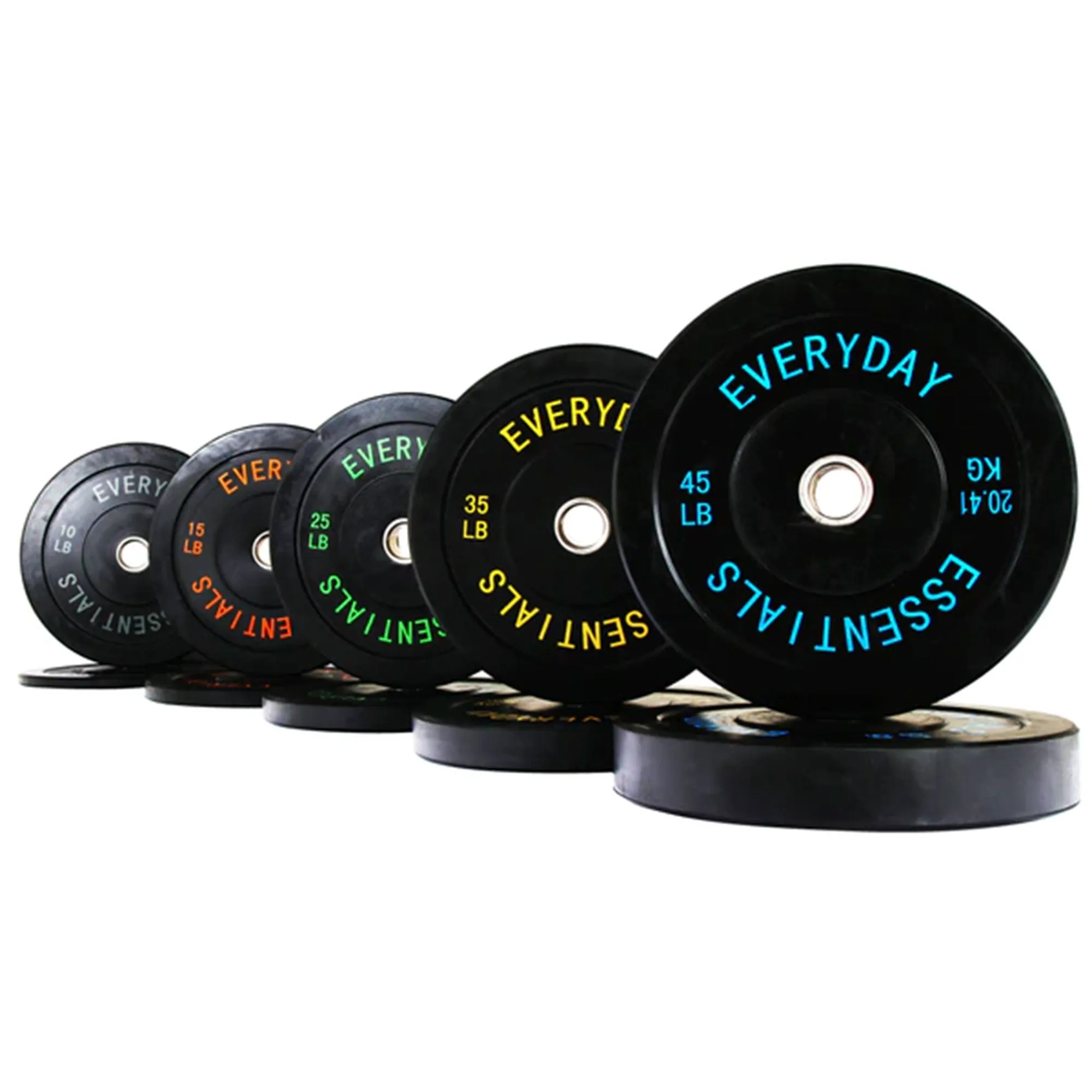 BalanceFrom Everyday Essentials 10 Pound Olympic Weight Plate, 1 Pair, Black