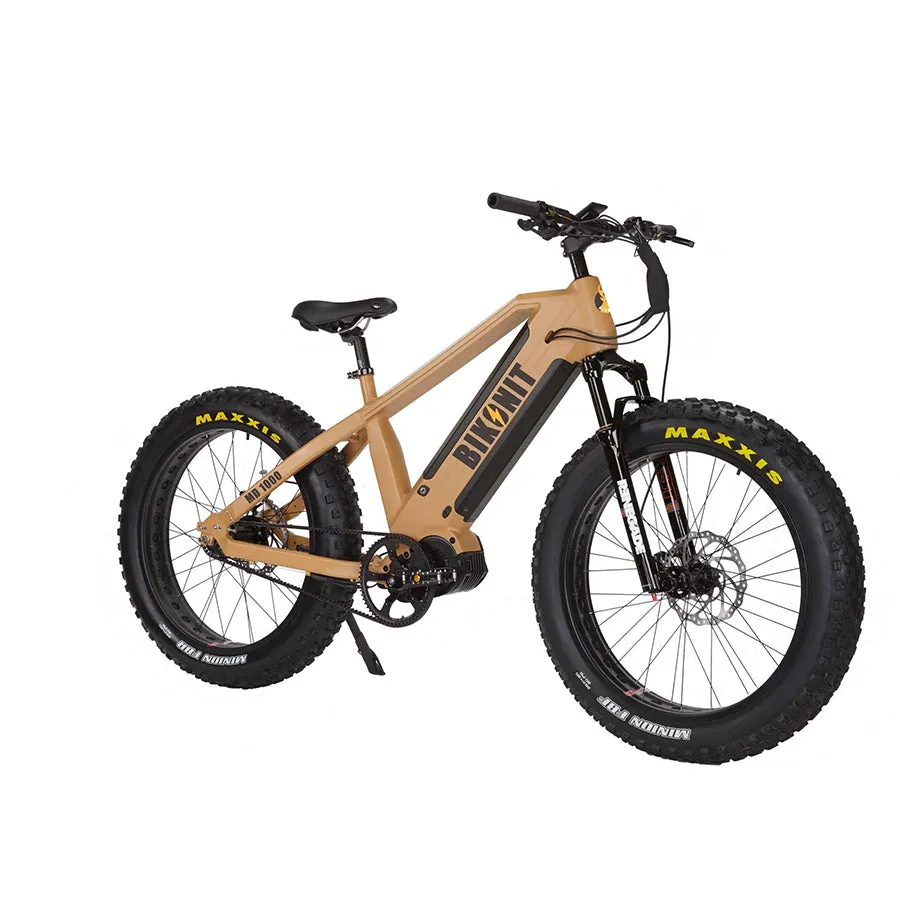 Bikonit MD 1000 - Fat Tire Mid Drive Mountain E Bike - Top Speed 28mph - 1000W