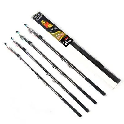 Black Net Pattern Carbon Fishing Rod