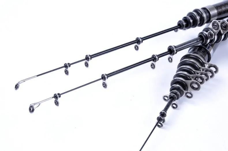 Black Net Pattern Carbon Fishing Rod