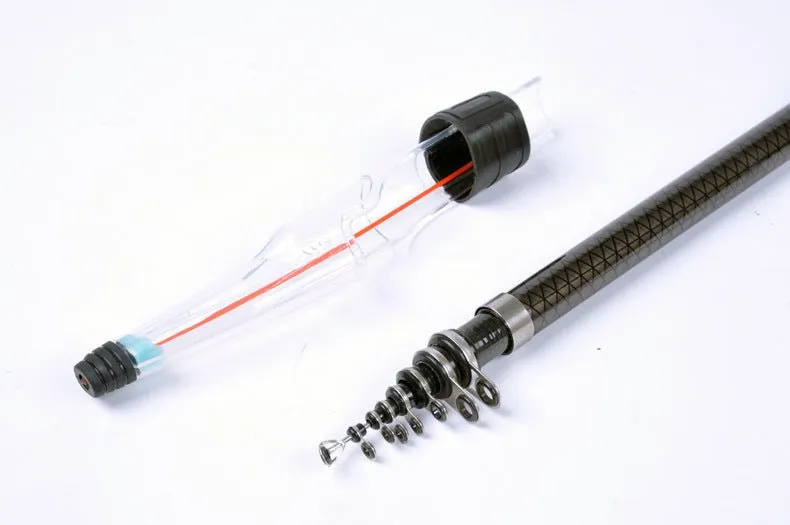 Black Net Pattern Carbon Fishing Rod