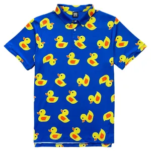 Blue Rubber Duck Men's Polo Golf Shirt