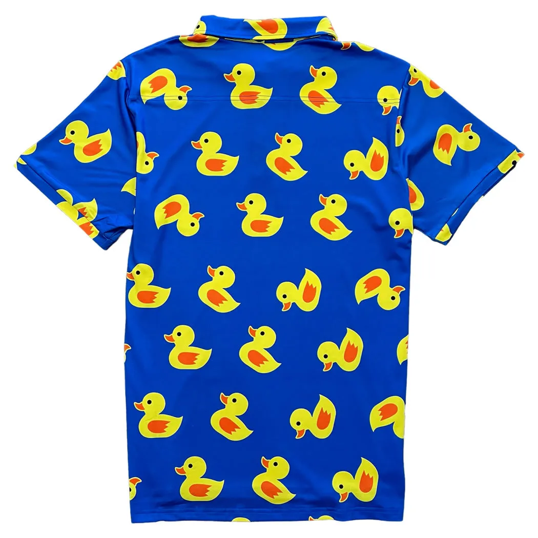 Blue Rubber Duck Men's Polo Golf Shirt