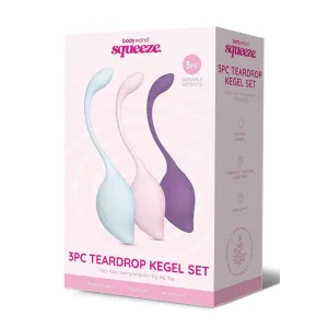 Bodywand Squeeze 3pc Teardrop Kegel Set - Weighted Kegel Set