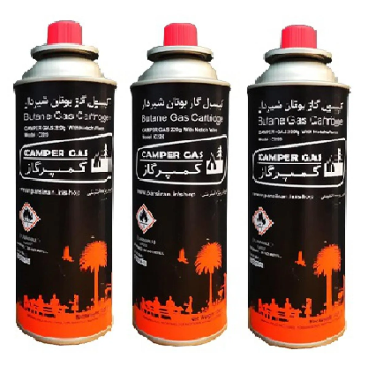 Camper Gas 220ml Butane Bottle