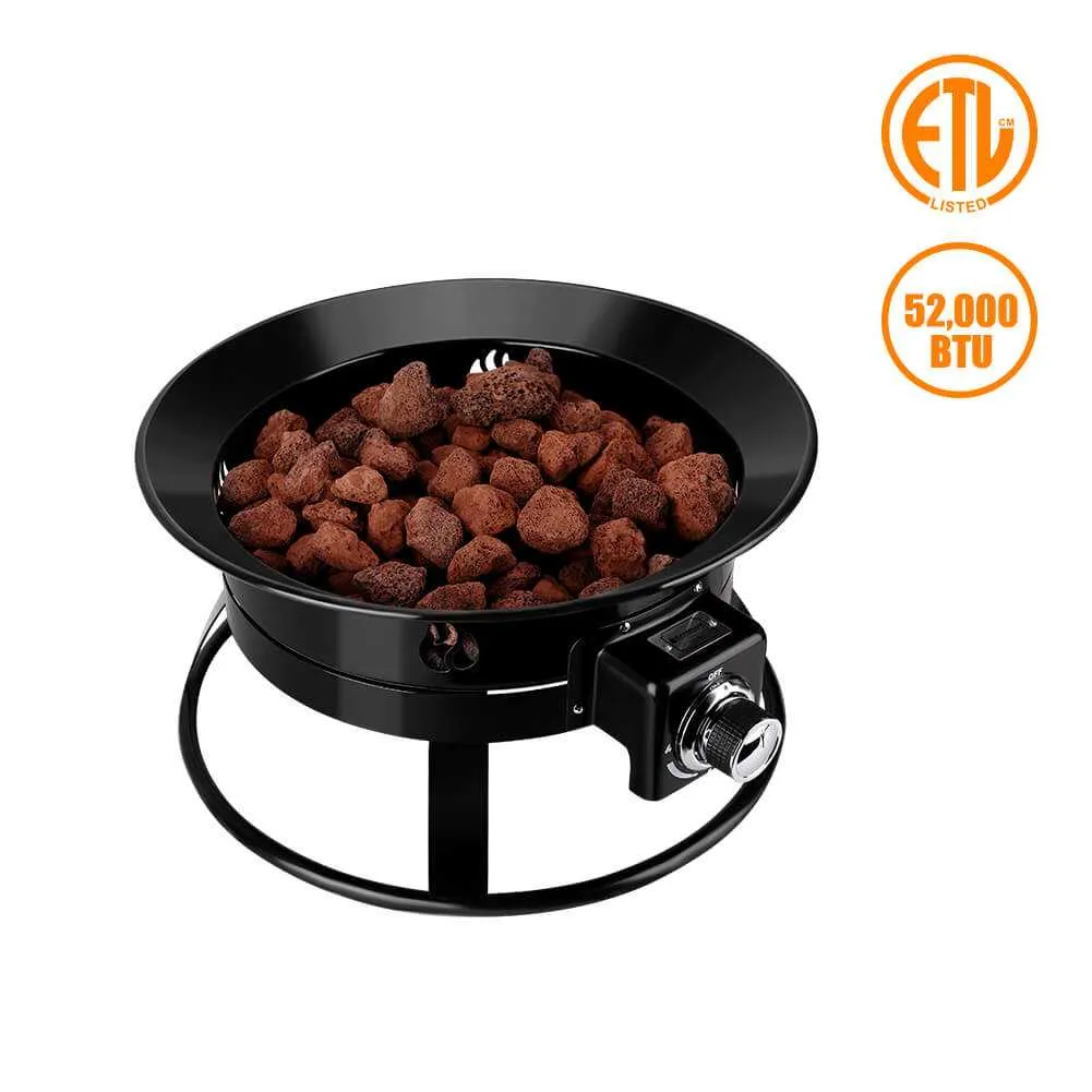 Camplux Propane Fire Pit Camping Fire Bowl for Cozy Outdoor Gatherings