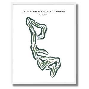 Cedar Ridge Golf Course, Cedar Utah - Printed Golf Courses