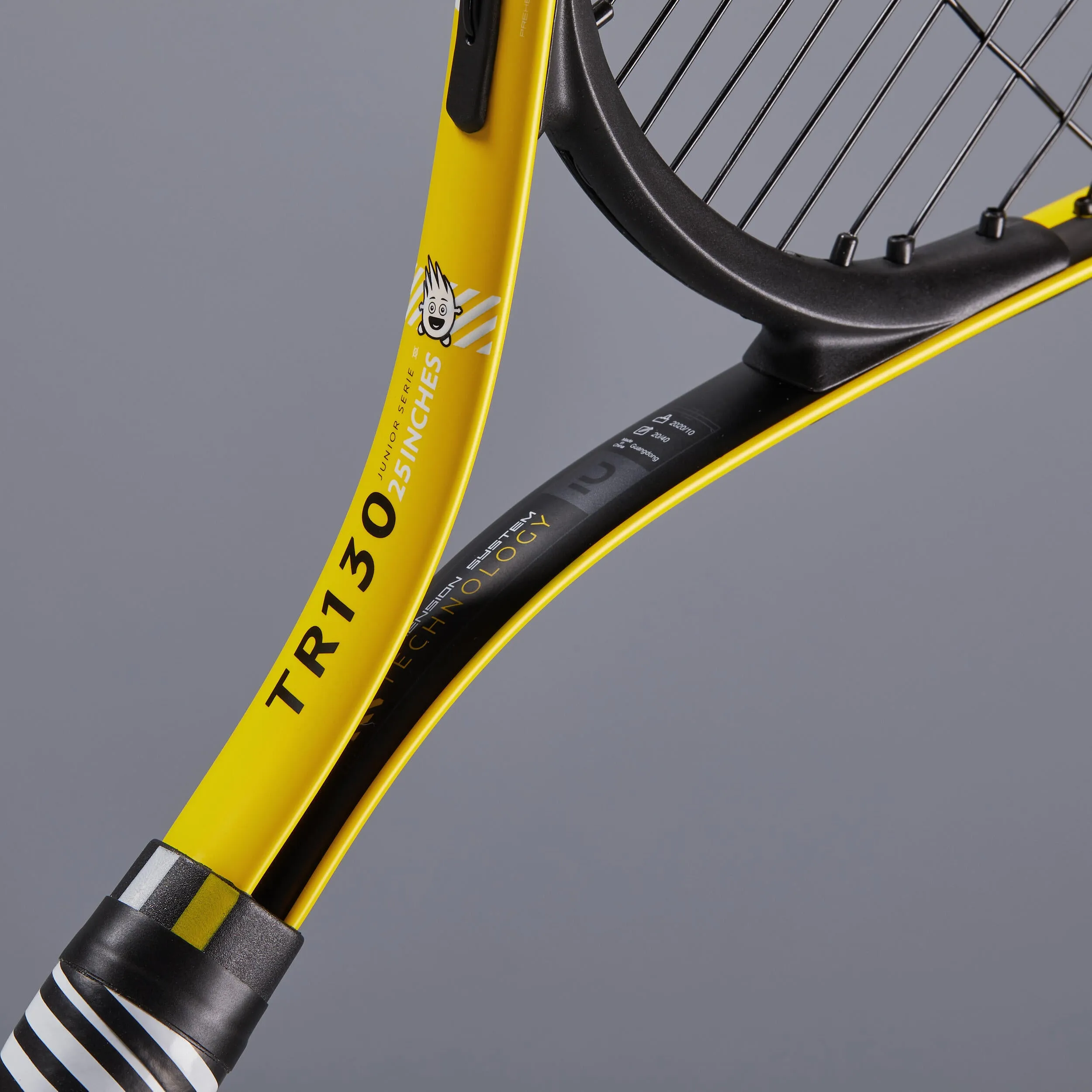 Children's tennis racket - TR130 25 inches, yellow ARTENGO, neon yellow/black