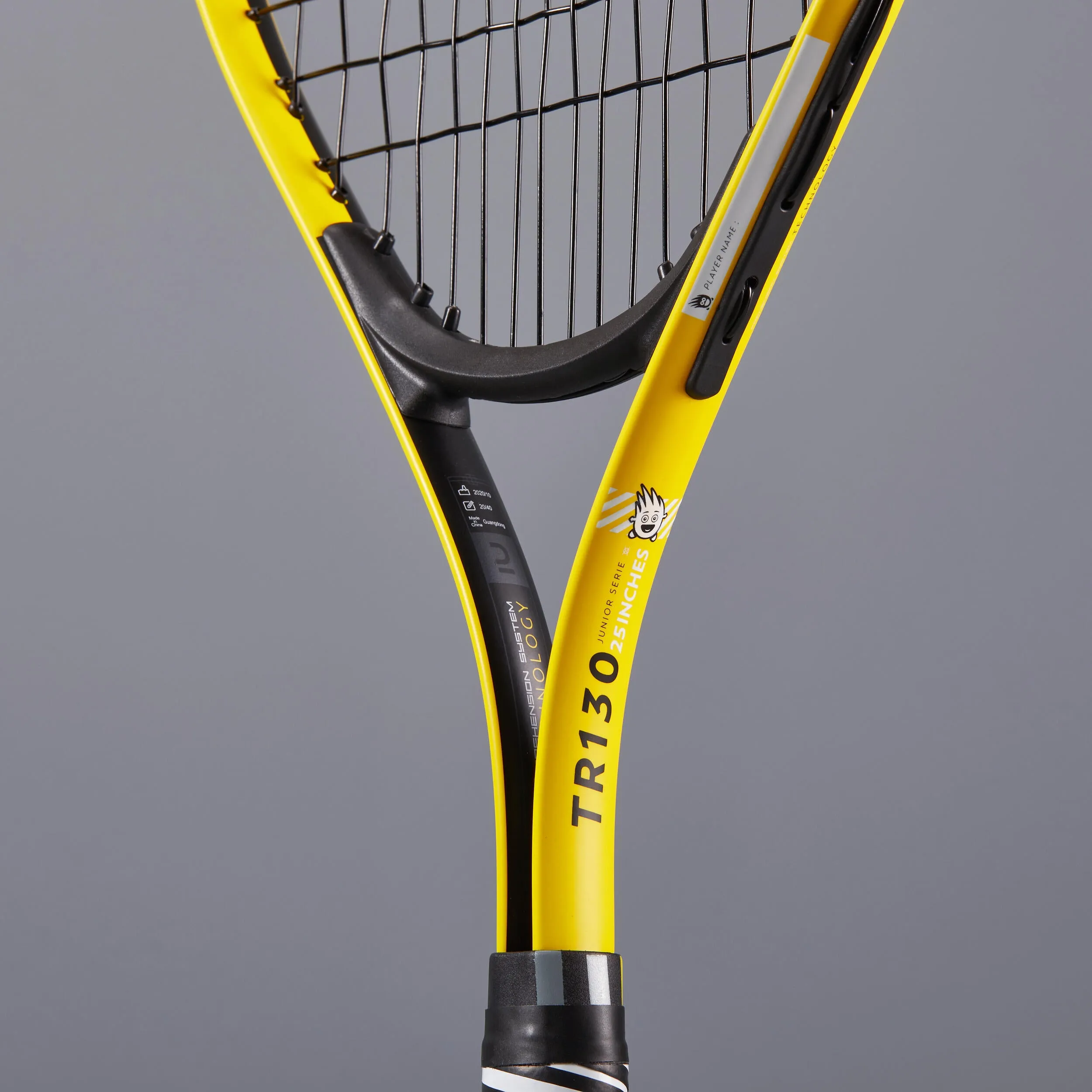 Children's tennis racket - TR130 25 inches, yellow ARTENGO, neon yellow/black