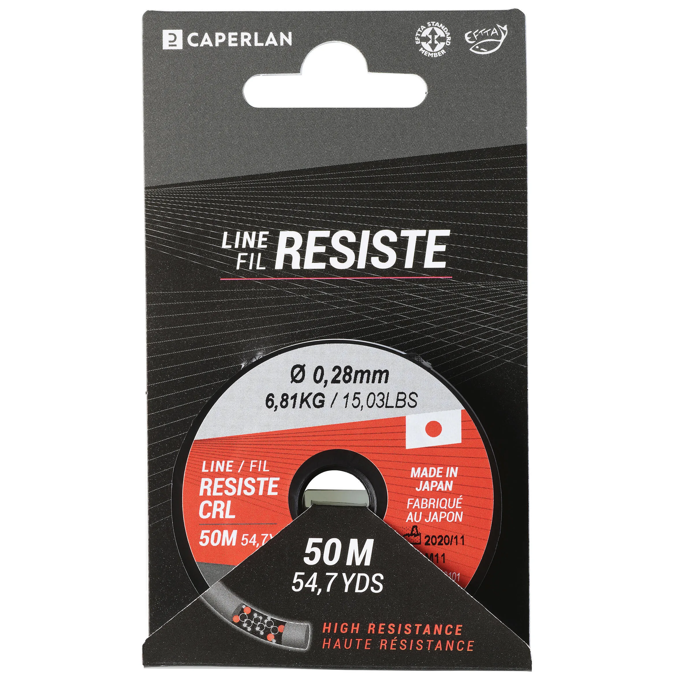 Cord Line Resist CRL 50 m 0.28 mm CAPERLAN