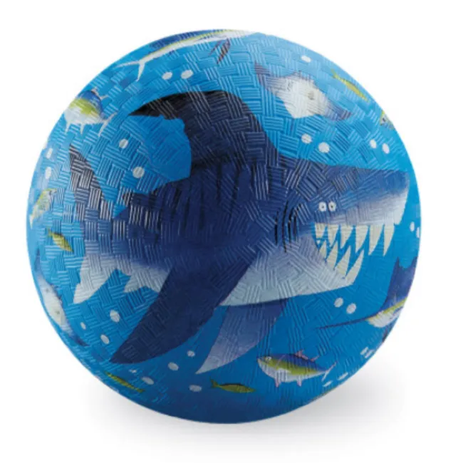 crocodile creek shark reef 7 inch rubber play ball