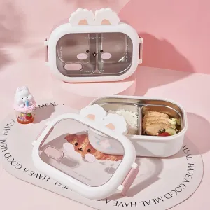 Dear Bunny Stainless Steel Insulated Lunch Bento Box