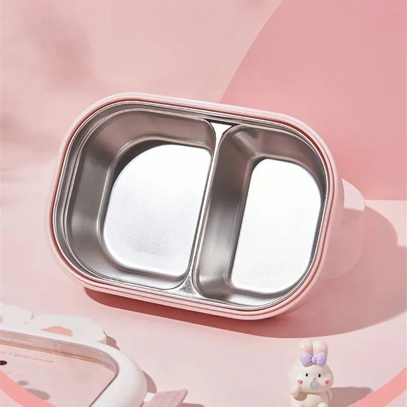 Dear Bunny Stainless Steel Insulated Lunch Bento Box