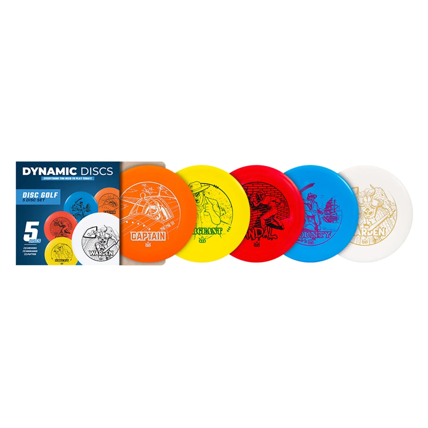 Dynamic Discs Animated 5 Disc Starter Set