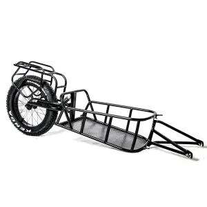 EUNORAU Single track Fat Tire Cargo Bike Trailer For Hunting