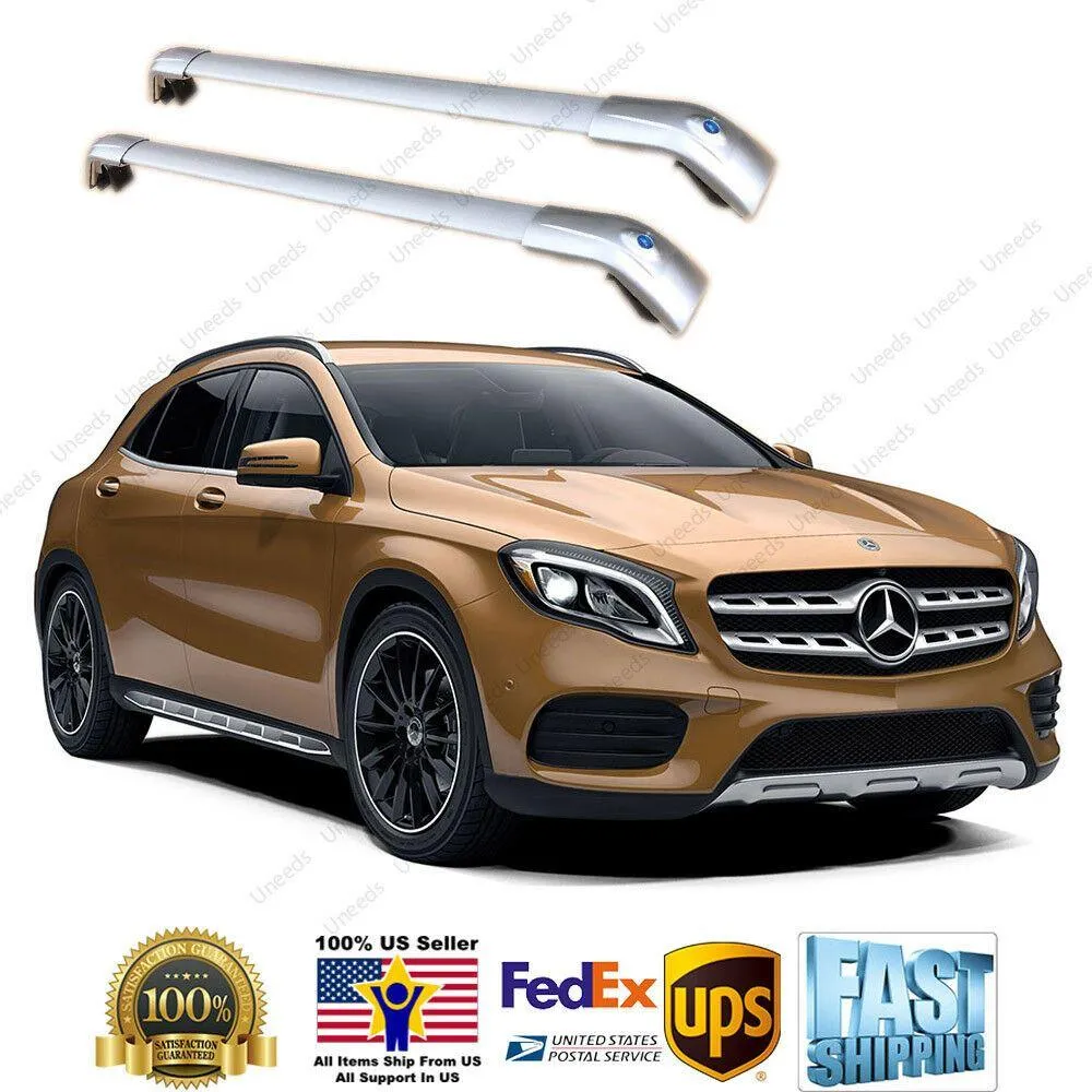 Fit 2014 -2020 Mercedes Benz GLA Sliver Roof Rack Crossbar Luggage Carrier