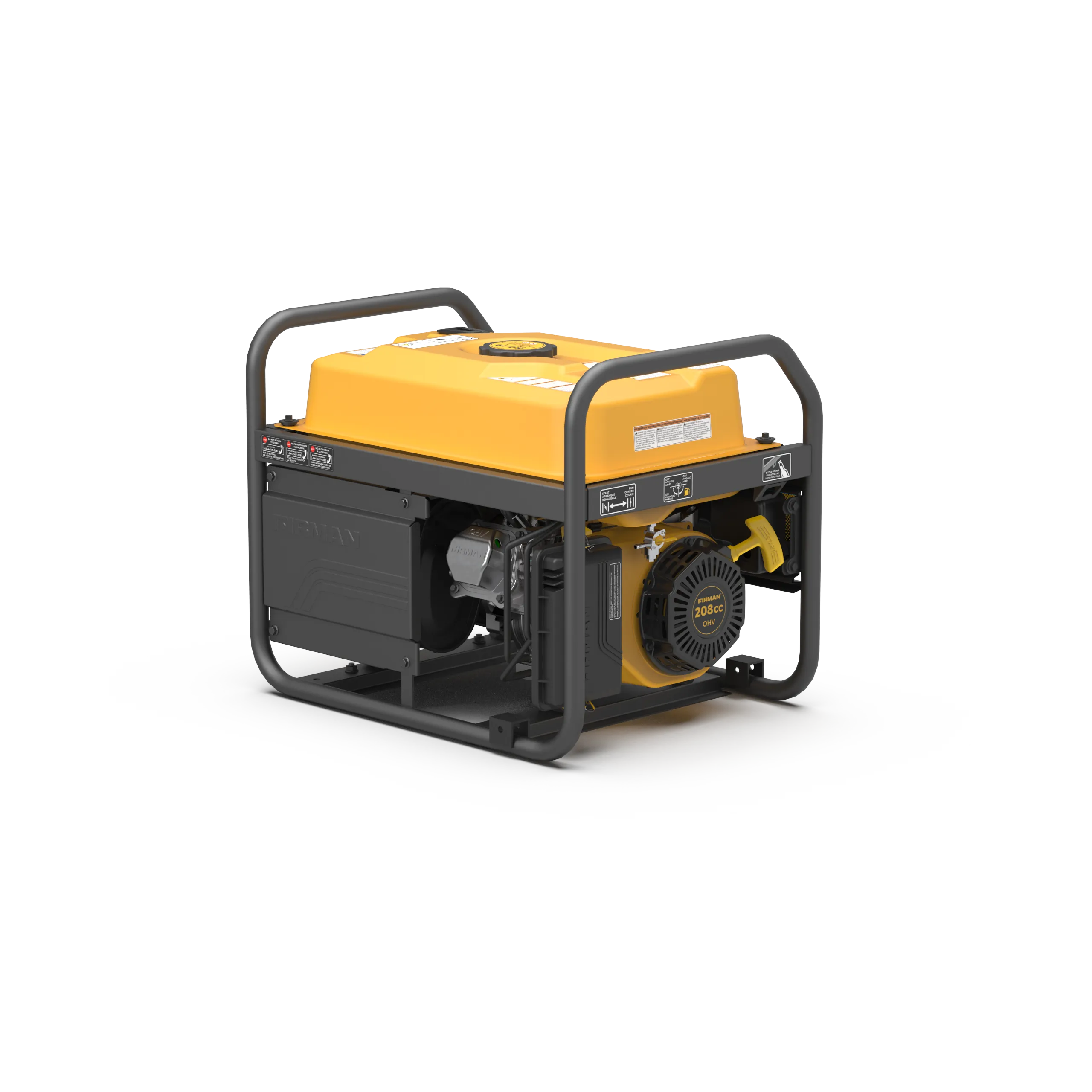 Gas Portable Generator 4550W Recoil Start 120V