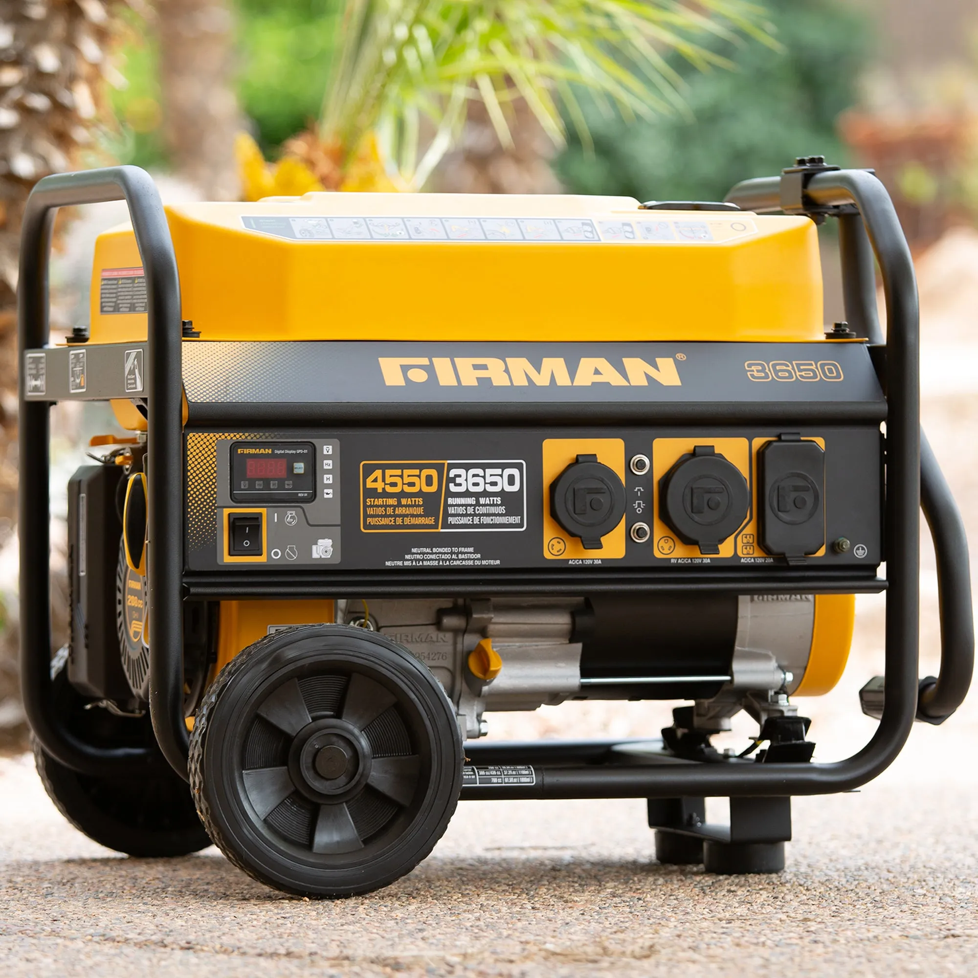 Gas Portable Generator 4550W Recoil Start 120V