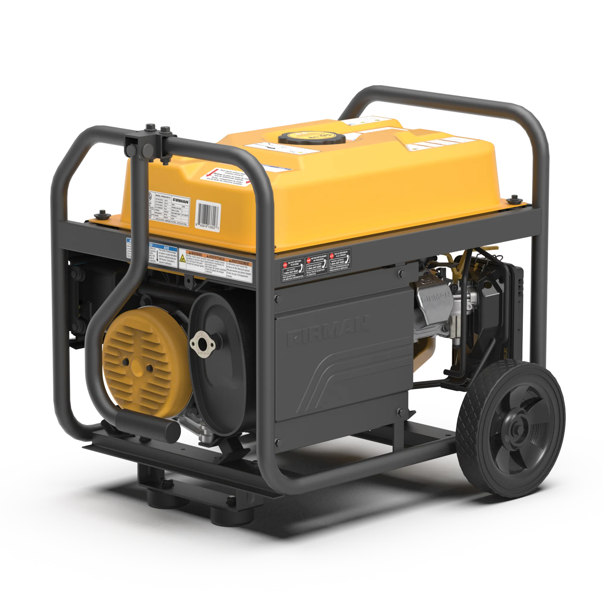 Gas Portable Generator 4550W Recoil Start 120V